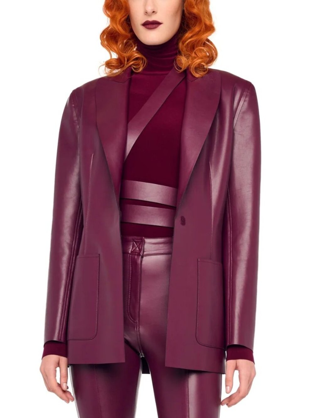 Norma Kamali Plum Easy Fit Single Breasted Jacket, XXS